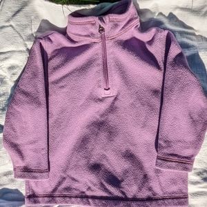Lands End Half Zip Purple Fleece 2T